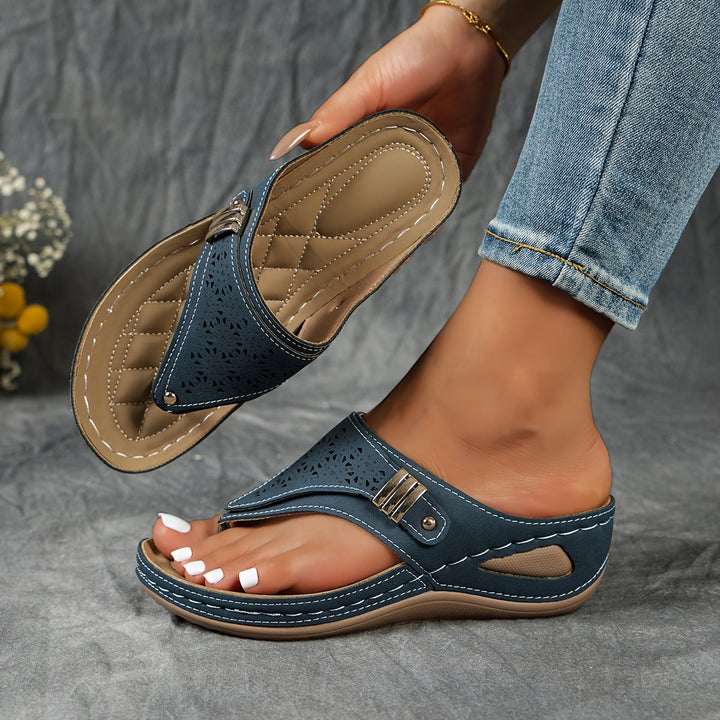 Elara | Wedge Flip-Flops with Arch Support