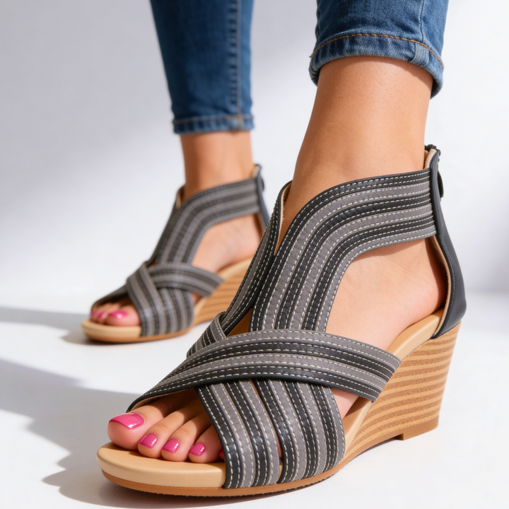 Odette Wedge Sandals