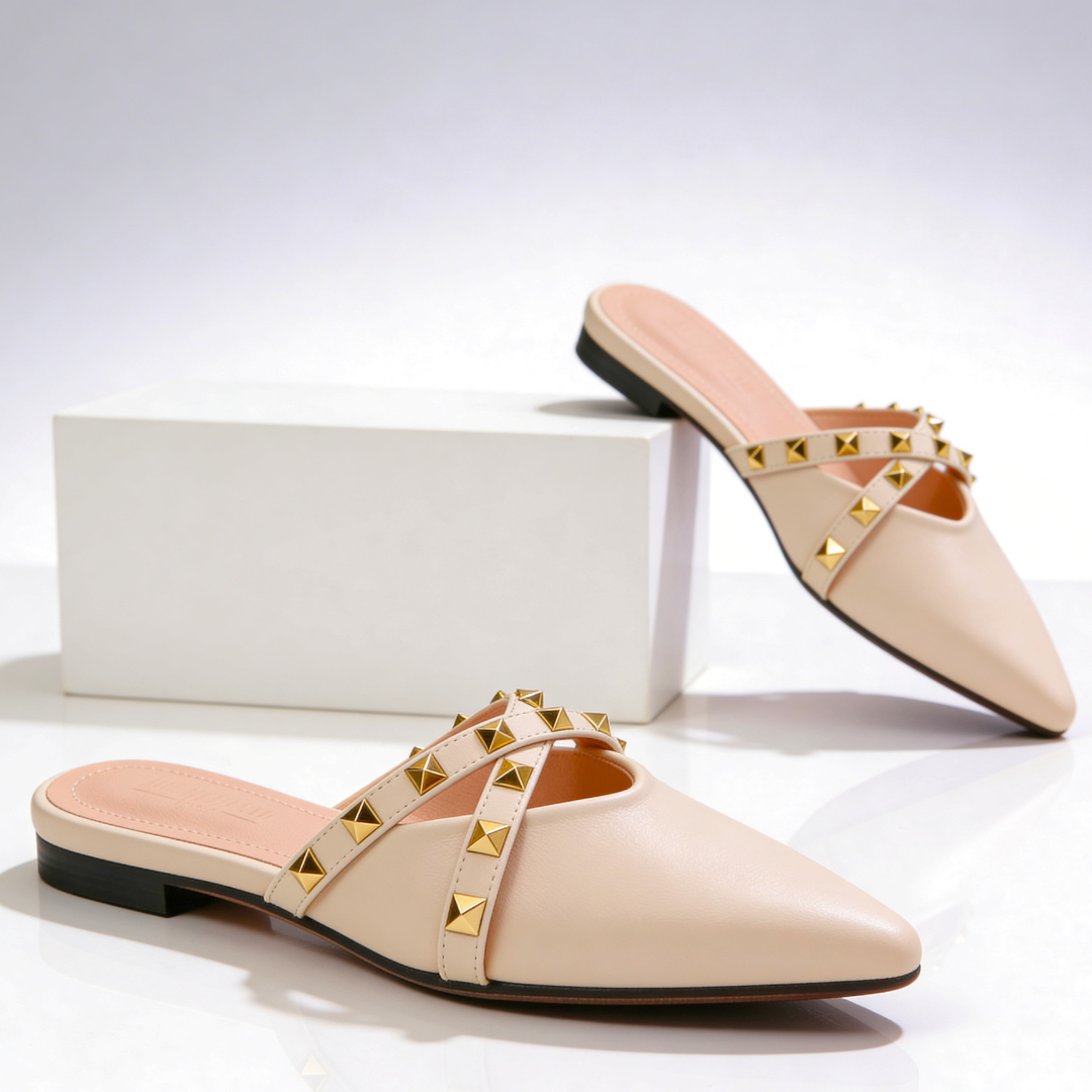 Odette Crossover Studded Sandals