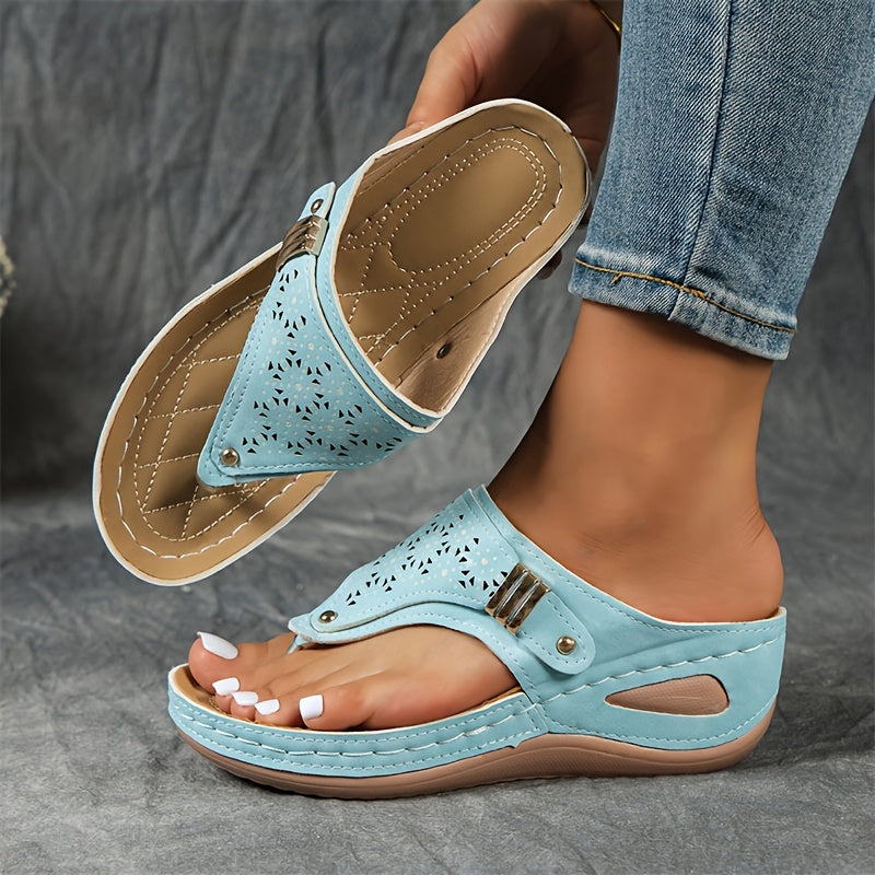 Elara | Wedge Flip-Flops with Arch Support
