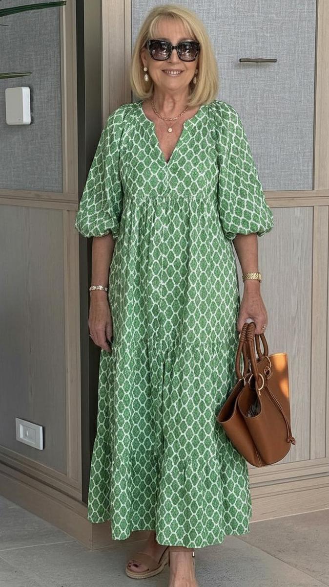 Elara | Printed Maxi Dress