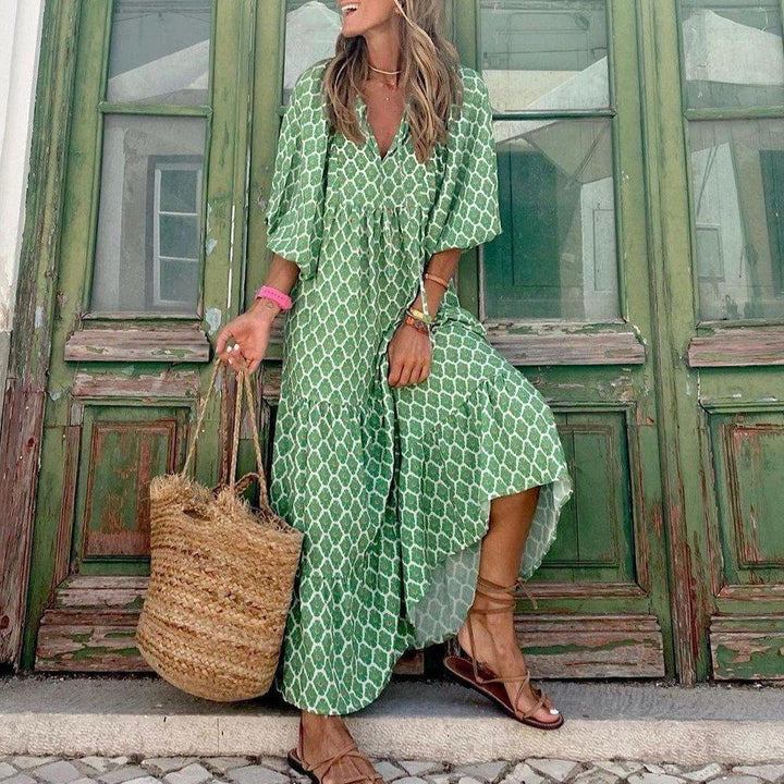 Elara | Printed Maxi Dress