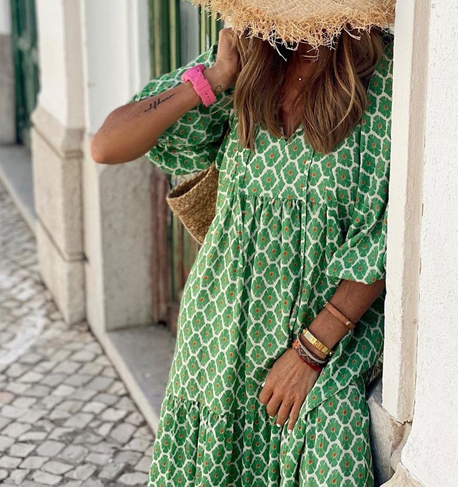 Elara | Printed Maxi Dress