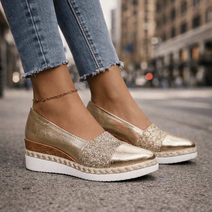 Elvaria | Glow Wedge Sandals