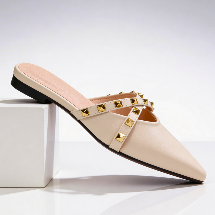 Odette Crossover Studded Sandals