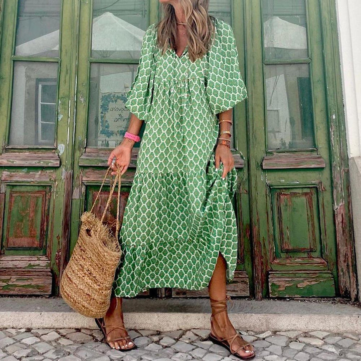 Elara | Printed Maxi Dress