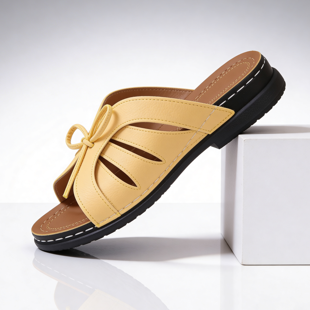 Odette Cushioned Bow Sandals