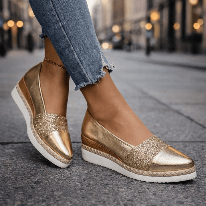 Elvaria | Glow Wedge Sandals