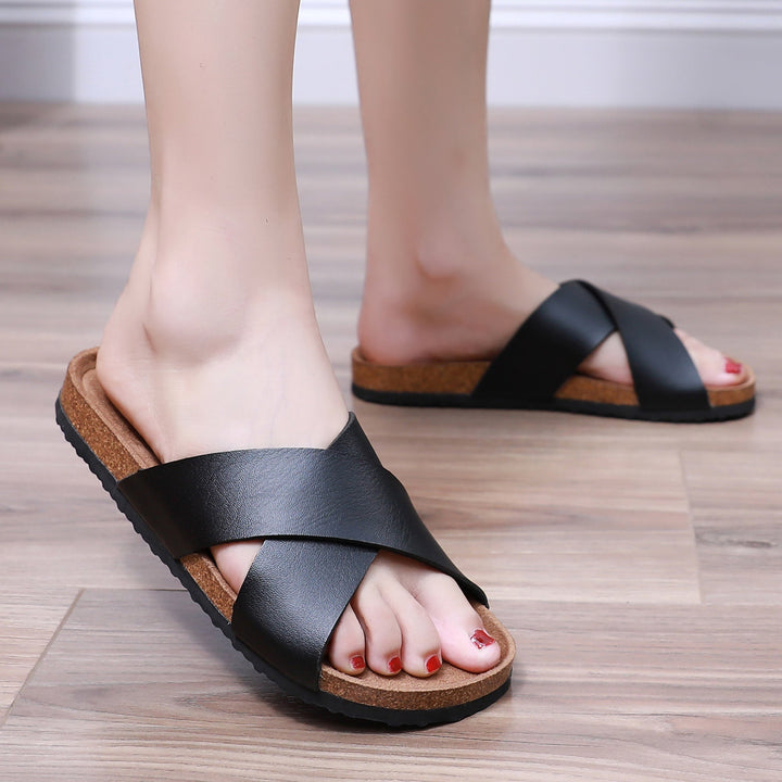 Clara | Comfortable Cork Slip-On Slippers