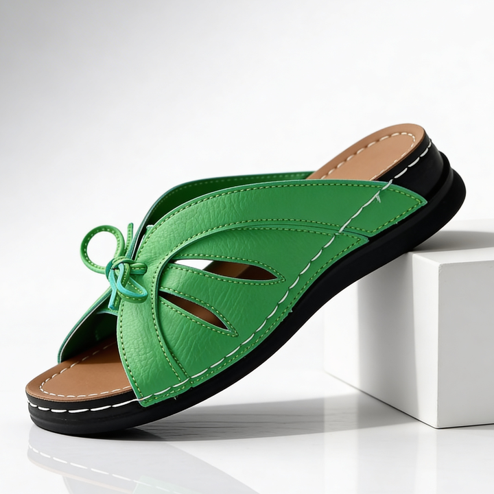 Odette Cushioned Bow Sandals