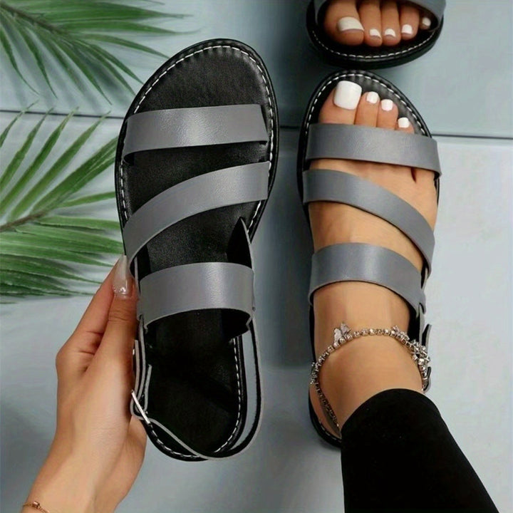 Sophie | Adjustable Crisscross Flat Sandals