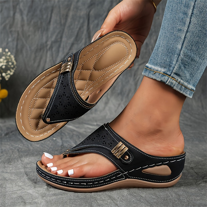 Elara | Wedge Flip-Flops with Arch Support