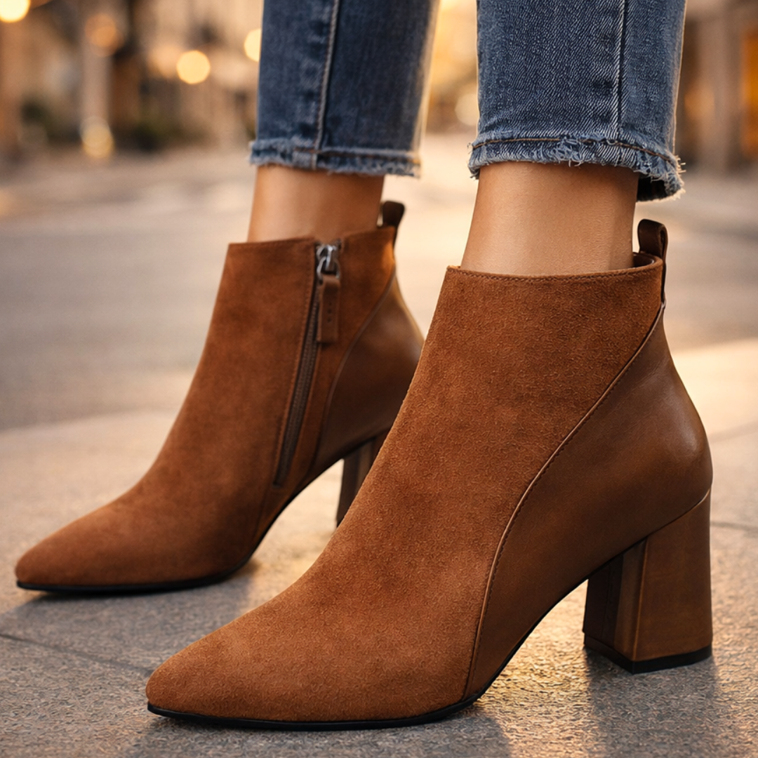 Odette Suede Ankle Boots