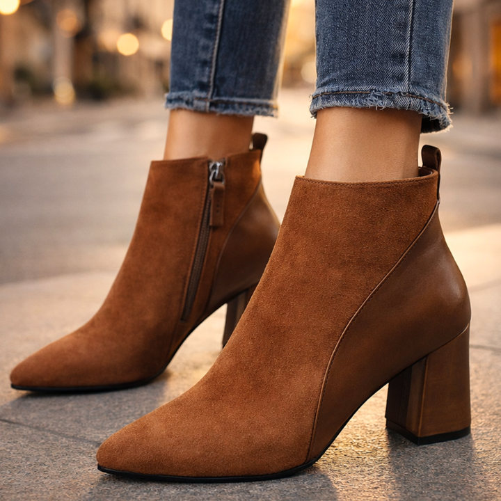 Odette Suede Ankle Boots