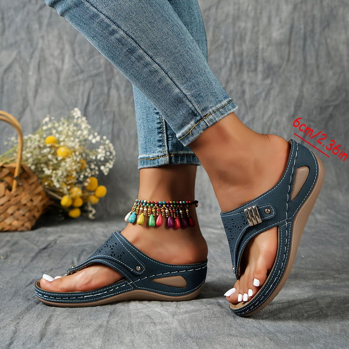 Elara | Wedge Flip-Flops with Arch Support