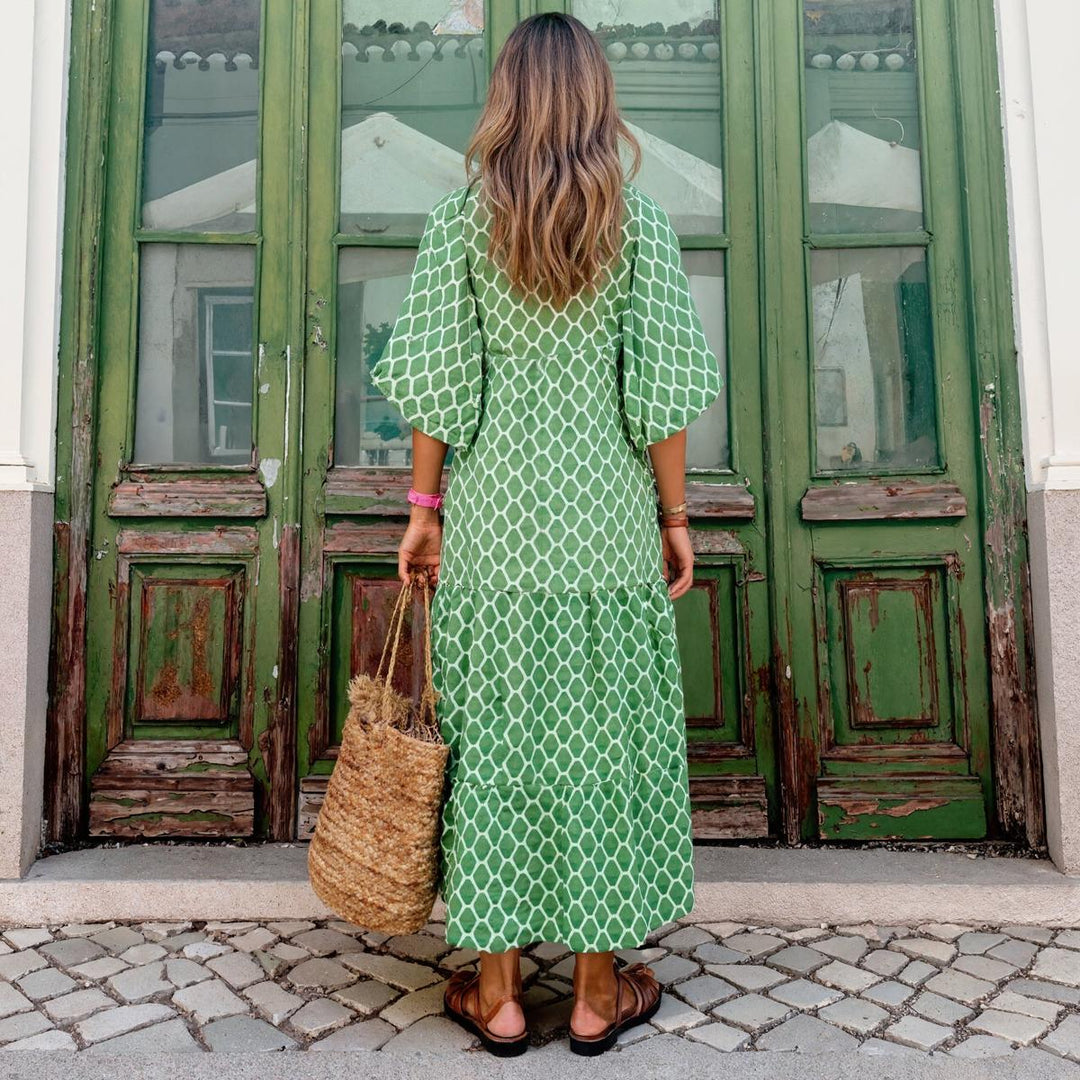 Elara | Printed Maxi Dress