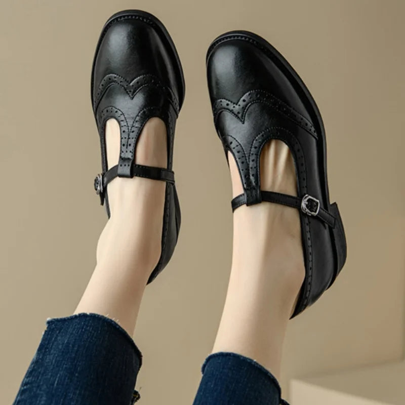 Sarah | Elegant T-Strap Mary Janes