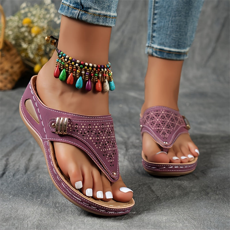 Elara | Wedge Flip-Flops with Arch Support
