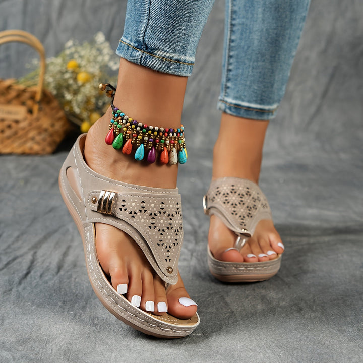 Elara | Wedge Flip-Flops with Arch Support