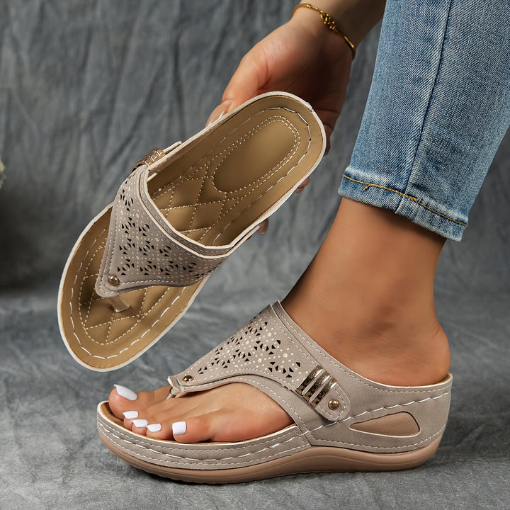 Elara | Wedge Flip-Flops with Arch Support